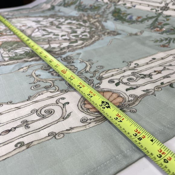 Atelier Choux Paris Organic 100% Cotton Baby Blanket Flamingos Sea Green. - Picture 6 of 8